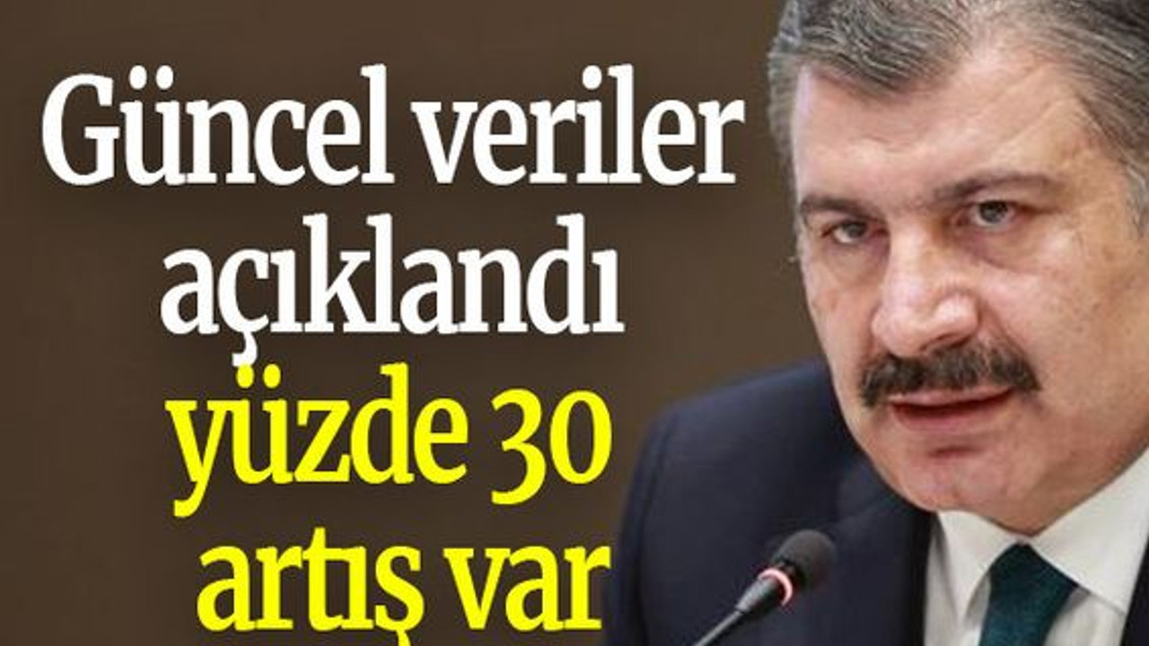 Güncel veriler açıklandı yüzde 30 artış var